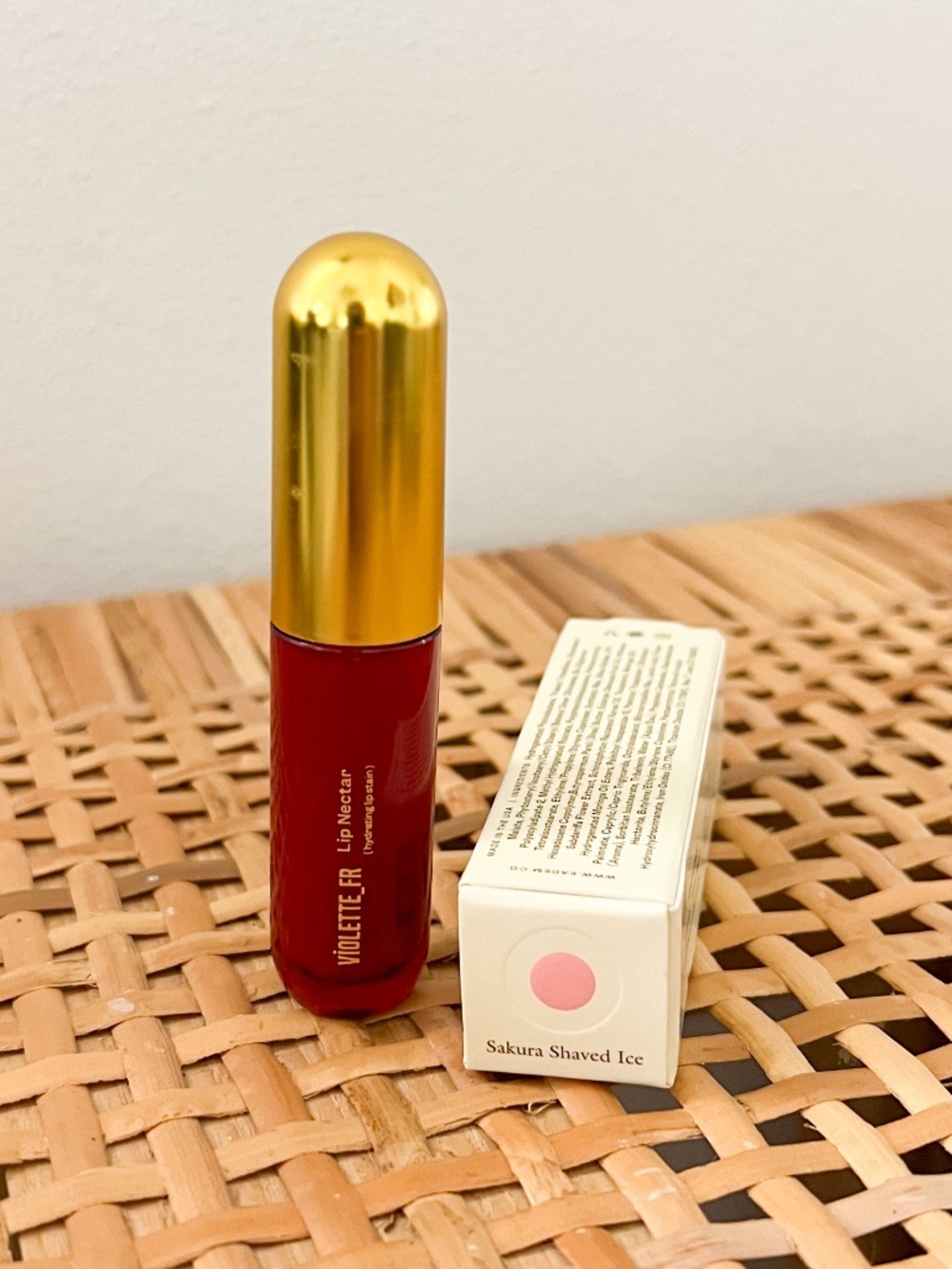Eadem Mini in Sakura Shaved Ice AND Violette FR Lip Nectar in Bêtise